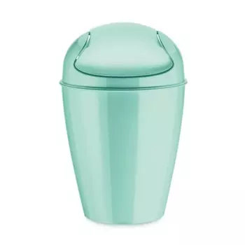 Корзина для мусора с крышкой DEL 5 л мятная