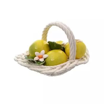 Корзина овальная 20 см Orgia Лимоны