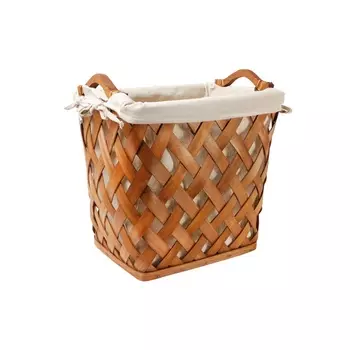 Корзина с ручками и тканевой подкладкой Gooods House M тёмно-коричневый