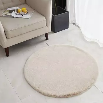 Коврик 100 х 100 см плюшевый Sofi de Marko бежевый