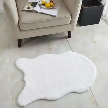 Ковёр плюшевый 80 х 120 см Sofi de Marko белый