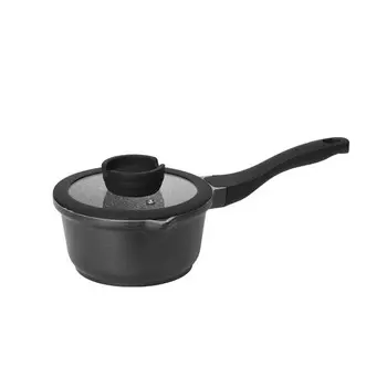 Ковш с антипригарным покрытием с крышкой Nadoba Grania 16 см