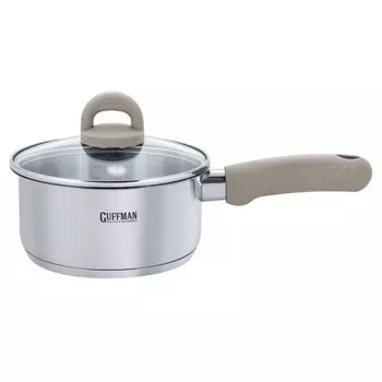 Ковш с крышкой 1,4 л Guffman Fiesta серебристый
