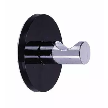 Крючок круглый самоклеящийся чёрный Ridder