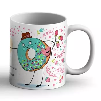 Кружка 330 мл Priority Сладости Пончики