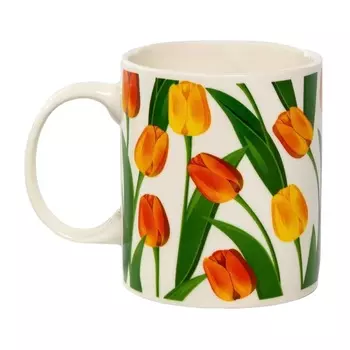 Кружка 350 мл Olaff Тюльпаны