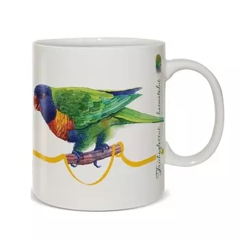 Кружка 350 мл Priority Попугаи Лорикет