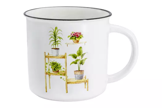 Кружка 380 мл Home & Style Флора