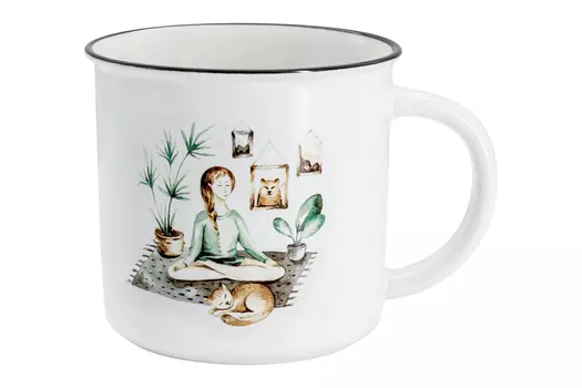 Кружка 380 мл Home & Style Медитация