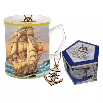 Кружка 400 мл Carmani Парусник Закат