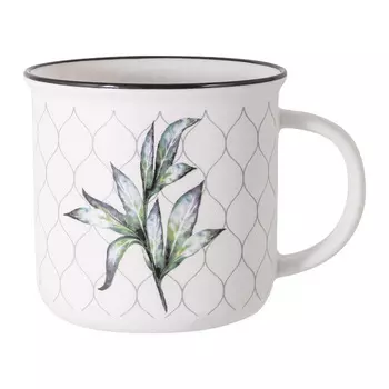 Кружка 400 мл Home &amp; Style Гербарий Олива