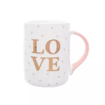 Кружка 400 мл Royal Classics Love розовые полосы