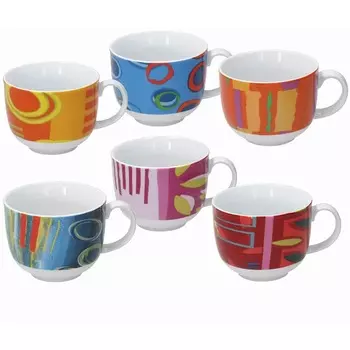 Кружка 400 мл Tognana Iris City Геометрия в ассортименте