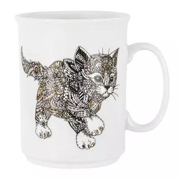 Кружка 415 мл Котёнок Home &amp; Style Wild