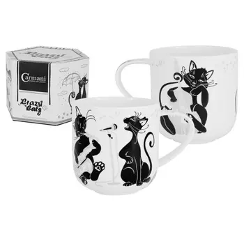 Кружка 500 мл Carmani Crazy Cats Музыканты