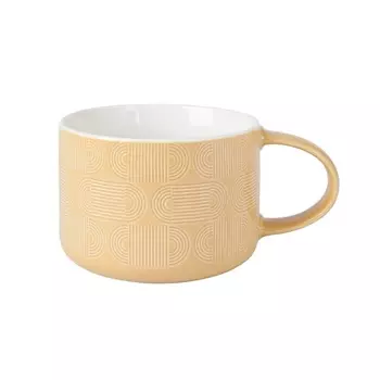Кружка 500 мл Maxwell & Williams Геометрия охра
