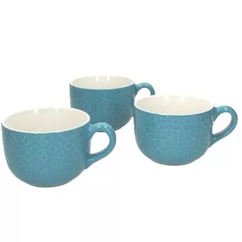 Кружка 600 мл Tognana Relief Kubik azzurro в ассортименте