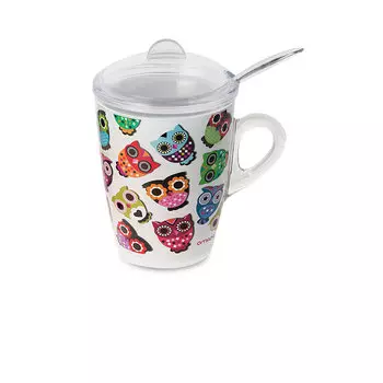 Кружка для заваривания чая 300 мл Omada Plexart Magic Owlet