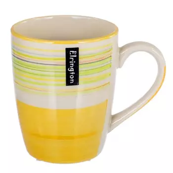 Кружка Elrington Аэрограф Желтая радуга, 360 мл