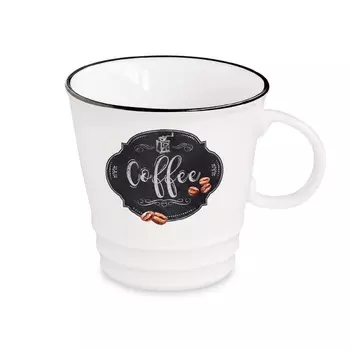 Кружка фарфоровая 350 мл Easy Life Кухня в стиле Ретро Coffee