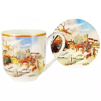 Кружка с подставкой 480 мл Carmani Дом