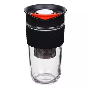 Кружка с ситечком 540 мл Smart Solutions Jaunt чёрный