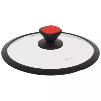 Крышка 26 см Nadoba Gusta стеклянная с силиконовым ободом