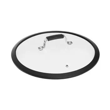 Крышка стеклянная с силиконовым ободом 24 см Nadoba "Lota"