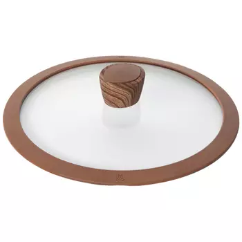 Крышка стеклянная с силиконовым ободом 24 см Nadoba Greta