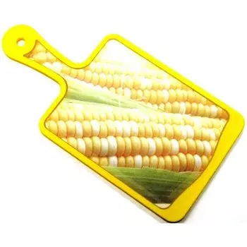 Кухонная доска 35 х 18 см Atlantis Flutto жёлтый