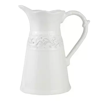 Кувшин керамический 19 см Азалия белый