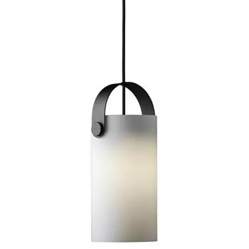 Лампа подвесная 31 см Frandsen Ootg белое опаловое стекло