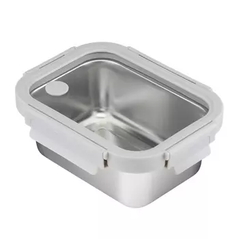 Ланч-бокс стальной 800 мл Smart Solutions серый