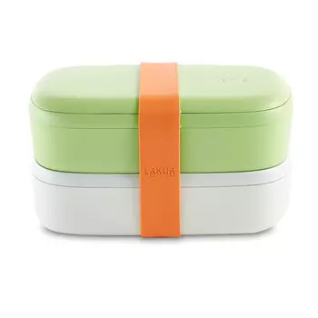 Ланчбокс 19,2 х 10 см Lekue двойной