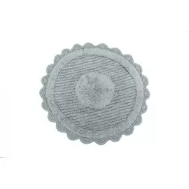 LAURA (голубой) Коврик для ванной кружевной 75х75