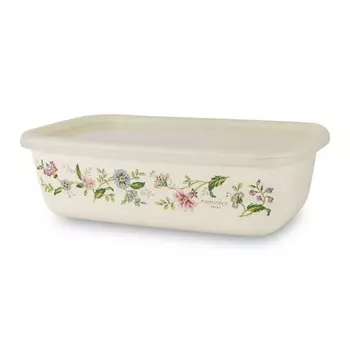 Лоток гастрономический эмалированный с крышкой 1 л Ejiry Прованс