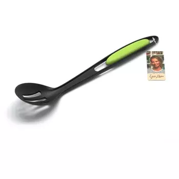 Ложка с прорезями Едим дома зелёный