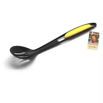 Ложка с прорезями Едим дома жёлтый