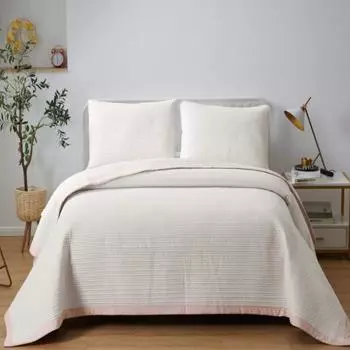 Комплект покрывало и две наволочки 230 х 250 см Sofi de Marko Марисоль кремовый