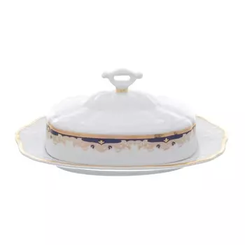 Маслёнка 20 см Мария Луиза синяя лилия