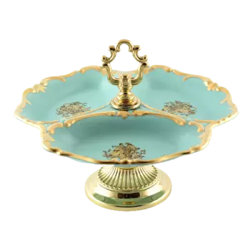 Менажница на ножке 35 см Bruno Costenaro Green Gold