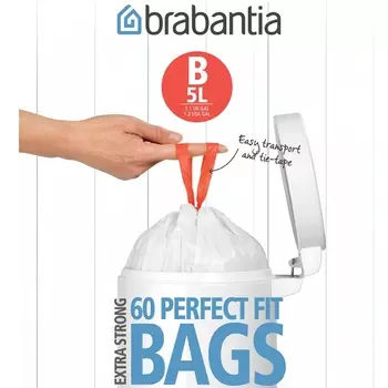 Мешки для мусора PerfectFit Brabantia 5л, 60шт