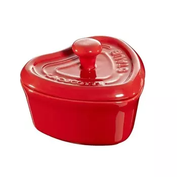 Мини-кокот в форме сердца керамический Staub вишневый