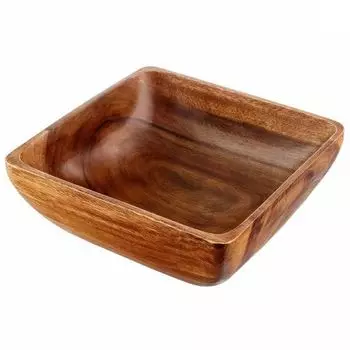 Миска деревянная квадратная 20 х 20 см Walmer Organic