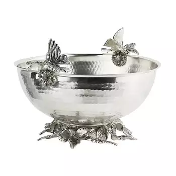 Миска латунная Кольчугинский мельхиор Бабочки