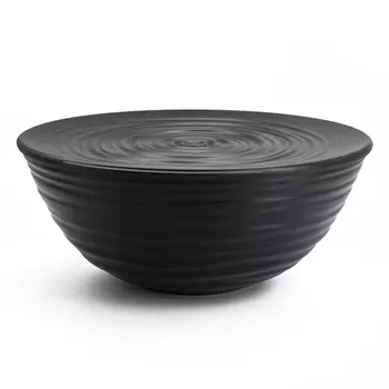 Миска с крышкой 25 см Guzzini Tierra чёрный