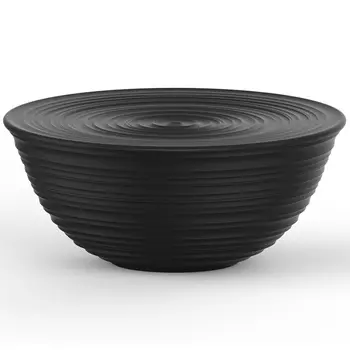 Миска с крышкой 30 см Guzzini Tierra чёрный