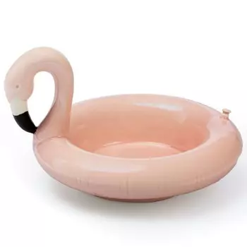 Миска сервировочная керамическая Doiy Floatie Flamingo