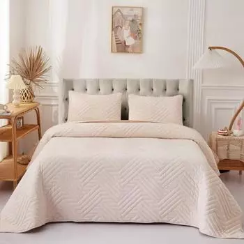 Комплект покрывало и наволочки 230 х 250 см Sofi de Marko Мориц кремовый