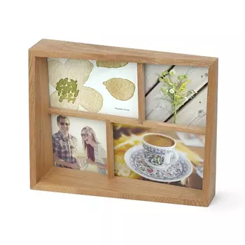 Мультирамка Umbra Edge натуральное дерево